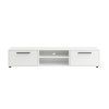 Stolik pod TV Maxione v bielej farbe