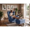Kreslo ušiak s taburetom Loft