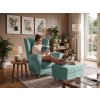 Kreslo ušiak a taburet Loft