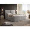Čalúnená boxspring posteľ Seleno 180x200 - svetlosivá