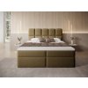 Čalúnená boxspring posteľ Massimo 160x200 - hnedá