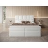 Čalúnená boxspring posteľ Massimo 160x200 - biela