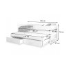Rozmery postele Solano 180x80