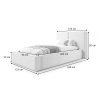 Rozmery postele 90x200 Keven