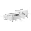Rozmery postele Keven 200x200