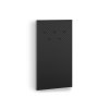 Čalúnená vešiaková stena Caro - čierna