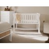 Biele hojdacie lišty k postieľke Crib
