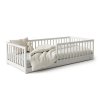 Biela montessori posteľ Monty Bed 80x160