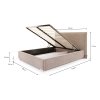 Rozmery postele Perfetto 160x200