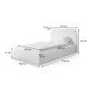 Rozmery postele 90x200 Maten
