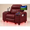 Comfy AF 18 Pro Burgundy - Masážne kreslo so smart výčapom a funkciou