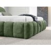Detail na roh zelenej čalúnenej postele Belluno