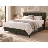 Čalúnená manželská posteľ 160x200 Trentino - olivová