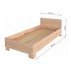 Posteľ 90x200 Svend dub sonoma