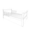Detská postieľka 2v1 Noble Cot Bed 140x70