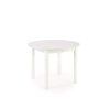 Okrúhly rozkladací jedálenský stôl Ringo 102-142x102 - biela