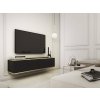Závesný TV stolík Oro má dve vyklápacie skrinky