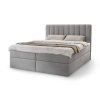 Sivá boxspring posteľ Magic.
