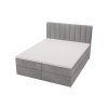 Sivá boxspring posteľ Magic.