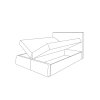 Otváranie boxspring postele DEAN.
