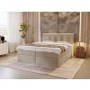 Prevedenie boxspring postele DEAN v béžovej.