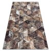Štýlový hnedý koberec Patchwork