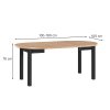 Stôl sa dá rozložiť na 180 cm