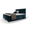Boxspring manželská posteľ Guliette s matracom - tmavomodrá