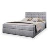 Manželská boxspring posteľ s úložným priestorom Glos M 140x200 - sivá